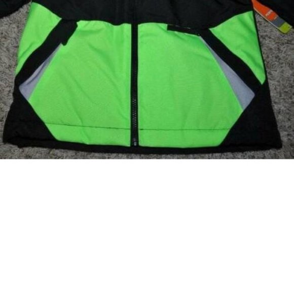 Boys All Weather Jacket 4/5 Black Green 4 in 1 Winter Spring Fall Athletech - Picture 14 of 15